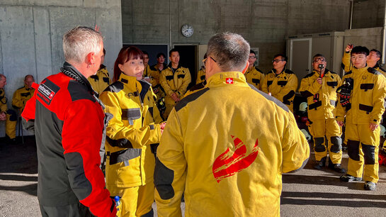 Kursteilnehmer aus Taiwan an der International Fire Academy